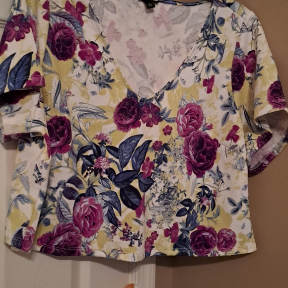 Torrid Floral Crop top and matching skirt NWOT - Picture 4 of 5